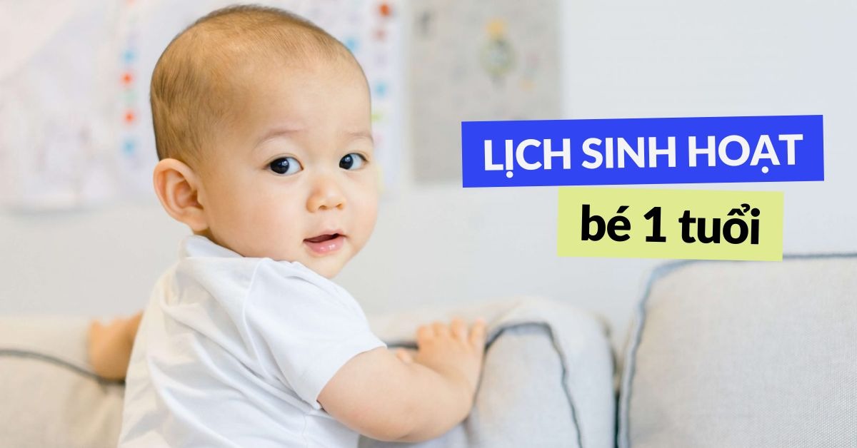 Gợi ý lịch sinh hoạt bé 1 tuổi lý tưởng