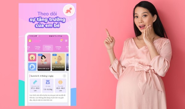 Ứng dụng theo dõi thai kỳ cung cấp nhiều thông tin hữu ích cho mẹ