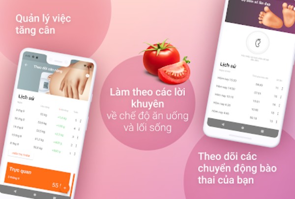 Lợi ích của ứng dụng theo dõi thai kỳ với mẹ