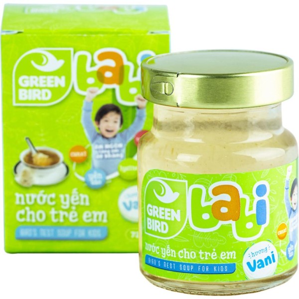Nước yến Nutri Nest Green Bird Babi vani hũ 72g