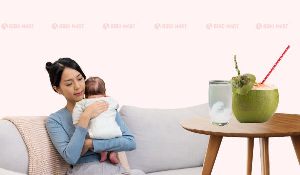 Cần bổ sung điện giải mẹ đang cho con bú uống nước dừa được không