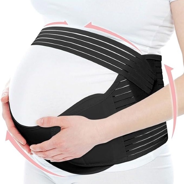 Mẹ cần lưu ý không đeo đai nâng bụng bầu quá sớm hoặc quá chặt