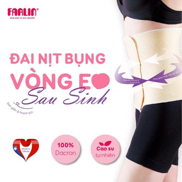 Đai nịt bụng Farlin giúp mẹ lấy lại vóc dáng sau sinh