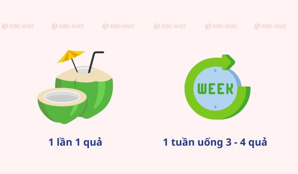 Mẹ cho con bú uống nước dừa được không và lượng nước phù hợp