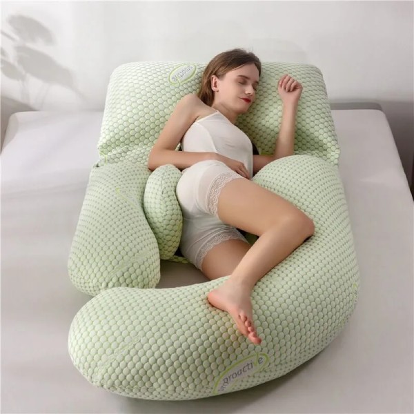 Gối ôm chữ G thiết kế đặc biệt đỡ bụng và đầu gối