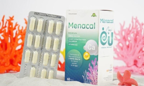 Canxi EU Menacal có thành phần canxi từ tảo biển đỏ