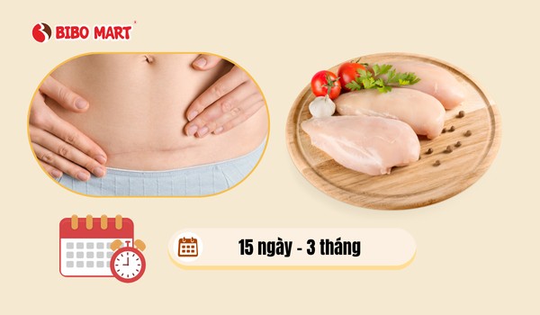 Thời gian có thể ăn thịt gà sau sinh mổ