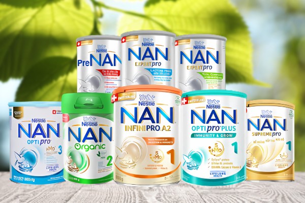 Sữa Nan của Nestlé đa dạng công thức phù hợp với mọi nhu cầu của trẻ