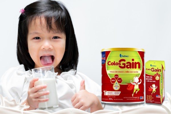 Sữa Colos Gain dạng bột và pha sẵn