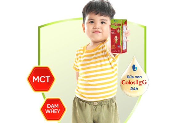 Đạm Whey trong ColosBaby hỗ trợ tăng cân
