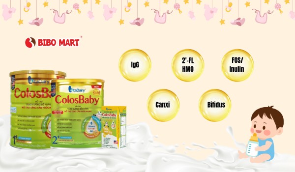 Thành phần chính nổi bật của sữa non ColosBaby Gold