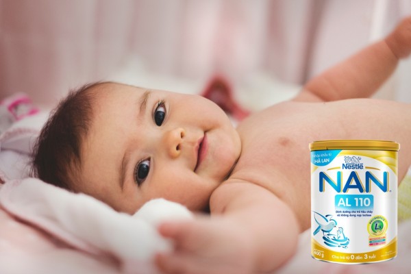 Sữa Nan AL 110 hỗ trợ tiêu hoá cho bé