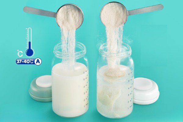 Nhiệt độ chuẩn pha sữa bột Nan