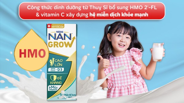 Sữa NanGrow giúp tăng cường hệ miễn dịch
