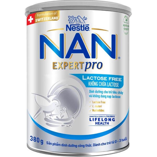 Sữa Nan Expert Pro Lactose Free 380g cho bé 0- 3 tuổi