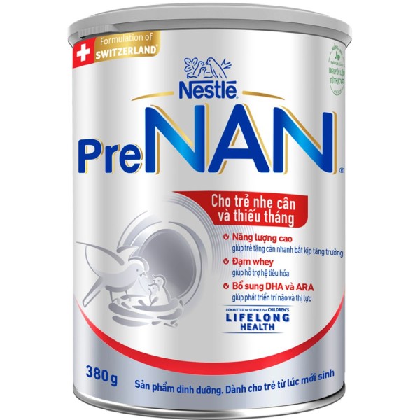 Sữa Pre Nan cho trẻ nhẹ cân và thiếu tháng