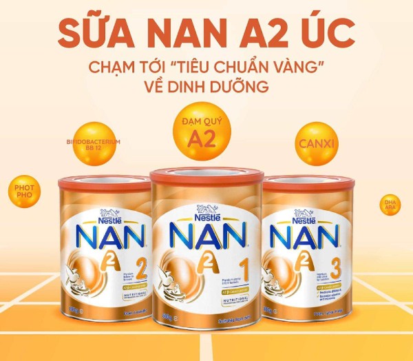 Sữa Nan A2 của Úc số 1, 2, 3