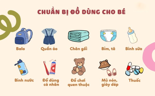 Danh sách đồ dùng cần thiết của bé mẫu giáo