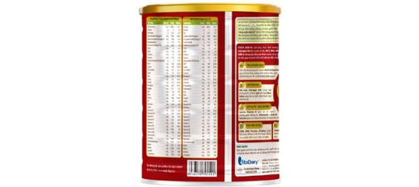 Bảng thành phần sữa Colos Gain