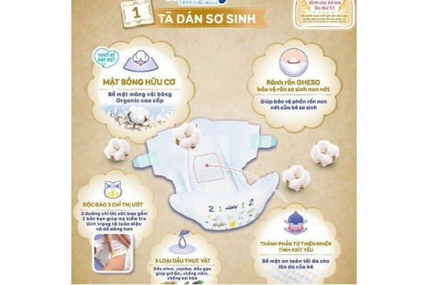 Thiết kế vượt trội của bỉm Moony trắng