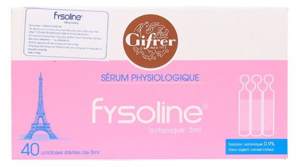 Nước muối sinh lý Fysoline hồng