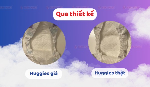 Ba mẹ có thể phân biệt hàng giả và hàng chính hãng dựa trên thiết kế