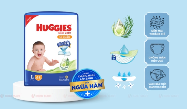 Tã Huggies tràm trà là lựa chọn lý tưởng cho bé