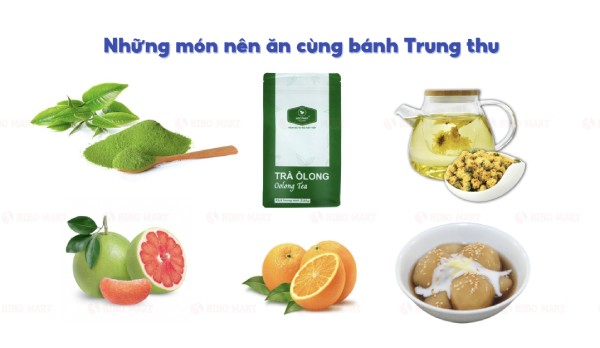 Những món ăn có thể kết hợp cùng bánh Trung thu