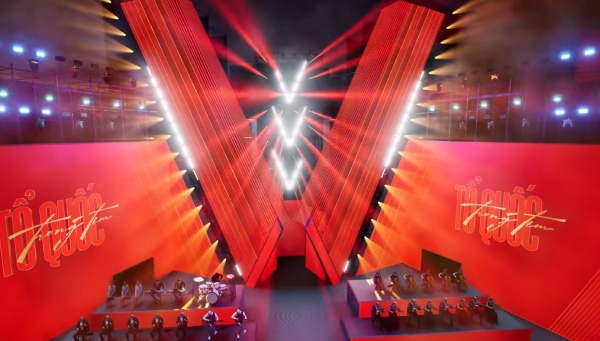 Sân khấu hoành tráng giữa lòng SVĐ Quốc gia Mỹ Đình