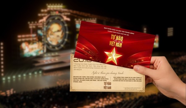 Vé tham dự được dán tem an ninh K01