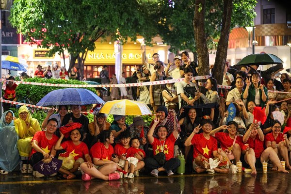 Chuẩn bị đồ cho lễ diễu binh