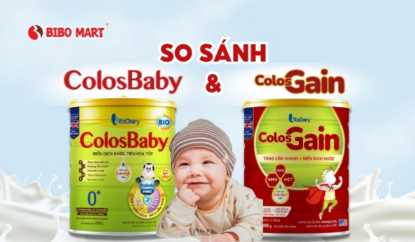 So sánh sữa ColosBaby và Colos Gain