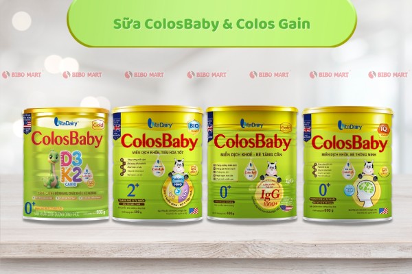 ColosBaby với 4 dòng sữa phổ biến
