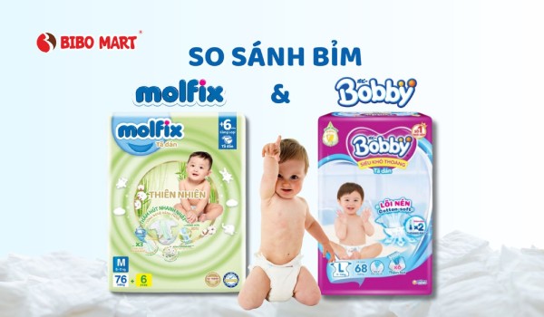 So sánh tã Molfix và Bobby