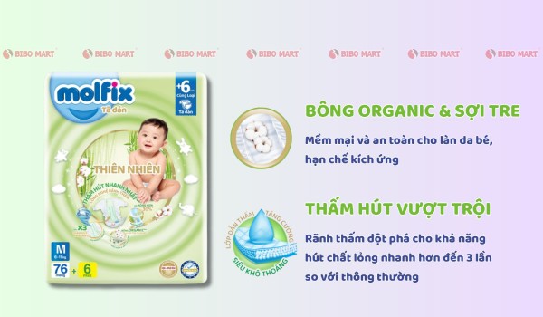 Ưu điểm tã dán và tã quần Molfix