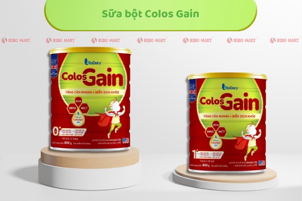Sữa Colos Gain 0+ và Colos Gain 1+