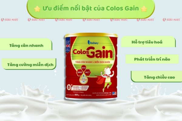 Ưu điểm của sữa ColosGain