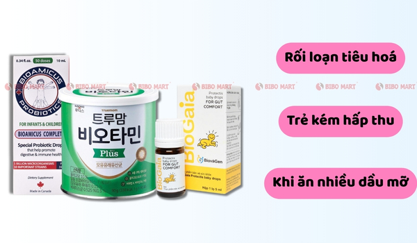 Trường hợp trẻ nên uống men tiêu hoá